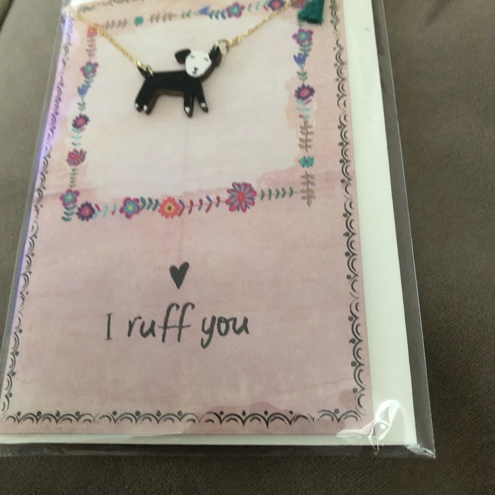 Natural Life I Ruff You Dog Necklace Gift Card Set